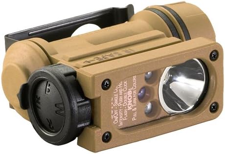 Streamlight Sidewinder Coyote 55-Lumens Tactical Flashlight with LED Helmet Mount CR123A Battery