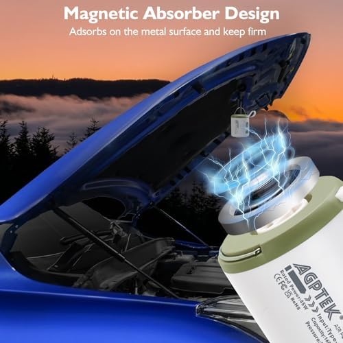 AGPTEK Portable Air Pump with LED Light and Magnet