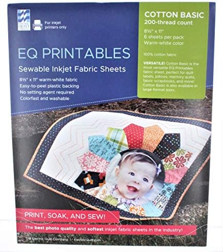 EQ Printables Inkjet Fabric Sheets 1 Pack