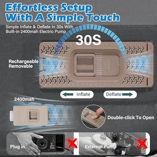 DOYXC Self-Inflating Camping Pad with Pillow