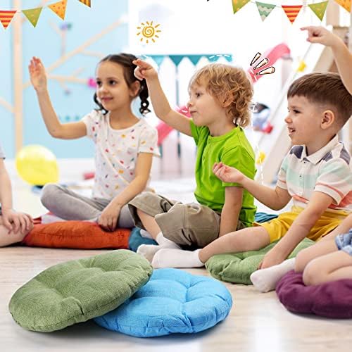 Geelin Round Floor Seat Cushions 12 Pcs for Kids and Students