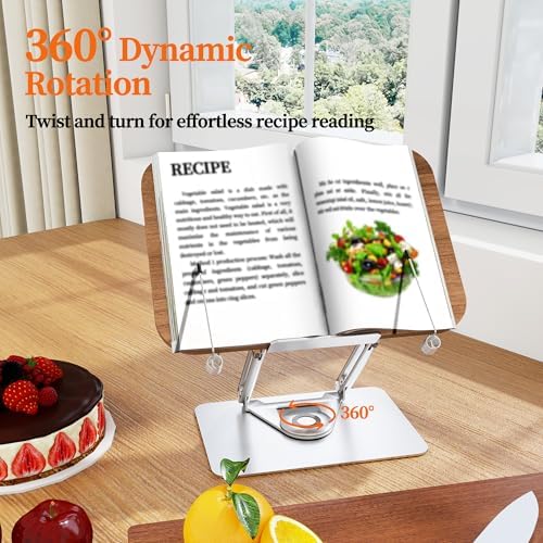 Luxdecor Adjustable Wood Book Stand for Reading