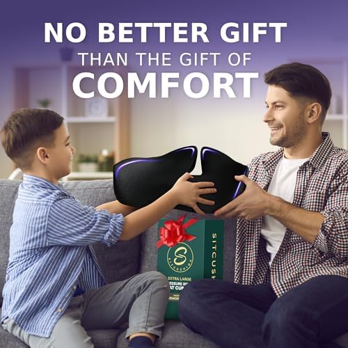 X Large Memory Foam Seat Cushion for Back Pain Relief