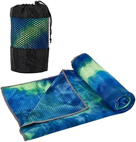 Yuilgdo Yoga Towels with Grip Dots and Non-Slip Surface