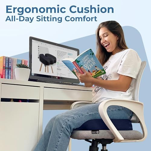 5 STARS UNITED Seat Cushion for Tailbone Pain Relief - Blue 1