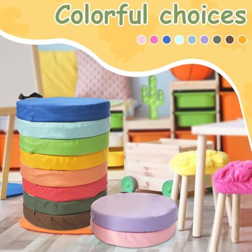Morimoe Round Floor Cushion with Handle Waterproof 600D Oxford Fabric