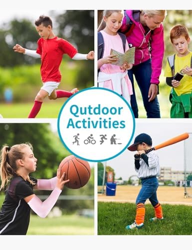 4 Pairs UV Protection Arm Sleeves for Kids