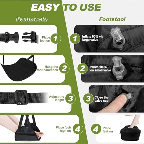 Cuipingoo 2-in-1 Airplane Footrest Pillow 1