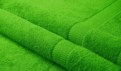 Natural Water Absorbent Bath Sheet Towel Set - Lime - 2 Pieces