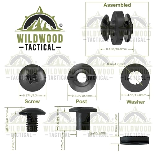 Wildwood Tactical Black Chicago Screws 12 Sets 1