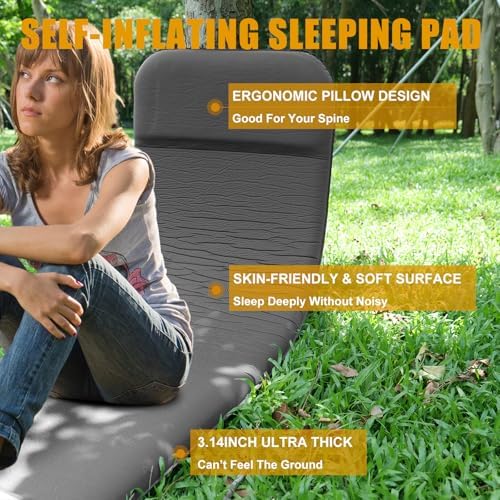 NycHto Self-Inflating Sleeping Pad with Electric Pump