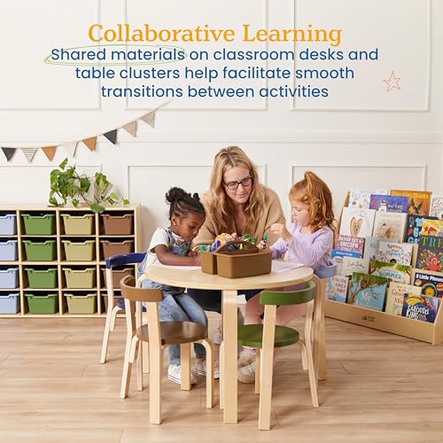 ECR4Kids 3-Compartment Storage Caddy Set 6-Pack