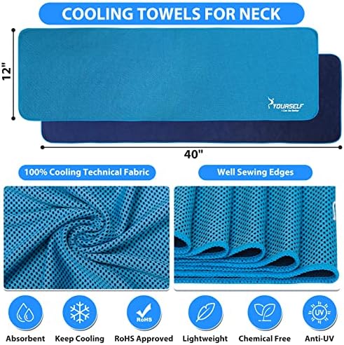SYOURSELF Cooling Towels for Neck and Face 4 Pack 1