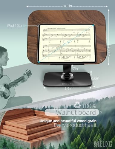 MEUXG Adjustable Book Stand with 360 Rotate