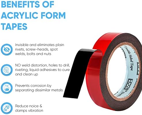HPP Heavy Duty Double Sided Tape 1in x 9ft 1
