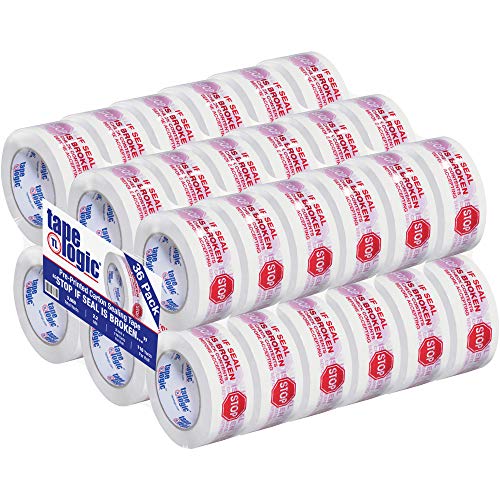 Aviditi Packing Tape 2 Inch x 110 Yard RedWhite 36 Pack