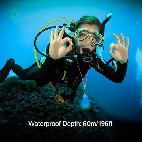 WINDFIRE Scuba Dive Headlamp with 3 Modes and IPX8 Waterproof