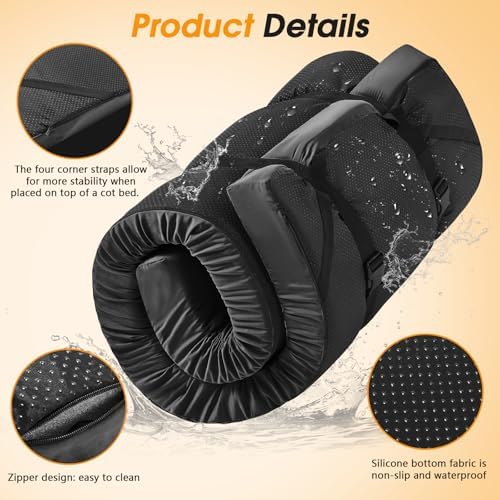 CYMULA 3in Memory Foam Camping Mattress