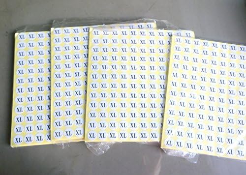 XL Adhesive Sticker Clothes Label 132 Per Sheet 100712-NF