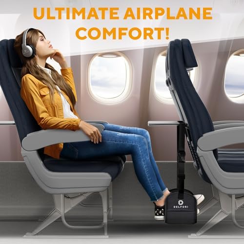 Delfori Portable Airplane Footrest - Comfort Support
