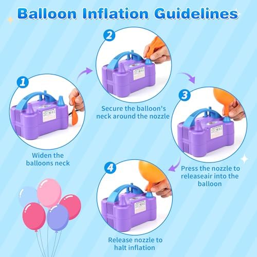 NuLink Balloon Pump Electric Portable Dual Nozzle