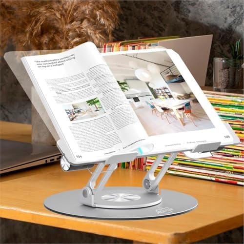 XTATUS Book Stand Adjustable 360 Rotating Foldable Design