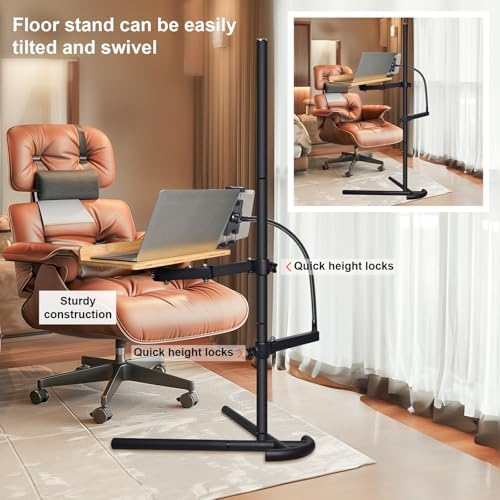 Wishacc Adjustable Book Stand with Tablet Holder 1