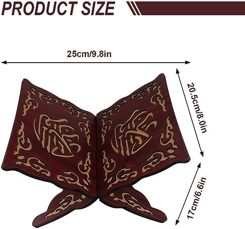LNQ LUNIQI Foldable Wooden Book Stand 1