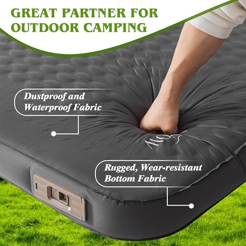 Aiivow 4 Inch Thick Self Inflating Sleeping Pad with Electric Pump