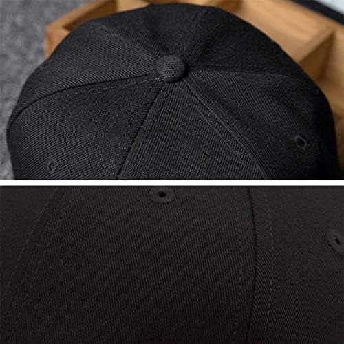 Adjustable Black Snapback Hat for Men