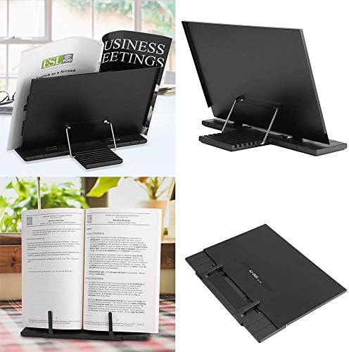 Barelove Foldable Book Stand with 7 Positions and Page Clip