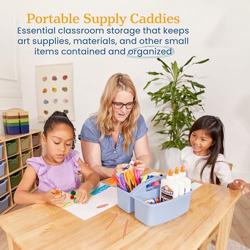 ECR4Kids 3-Compartment Storage Caddy Set 6-Pack