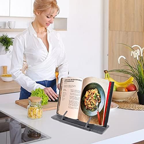 Barelove Foldable Book Stand with 7 Positions and Page Clip
