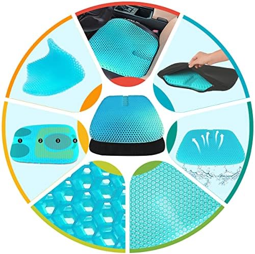 masteymoh Gel Seat Cushion for Long Sitting and Pressure Sores Relief