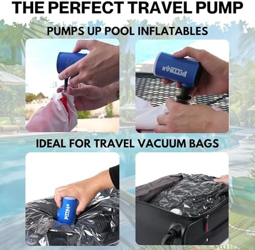 Pittman Mini Air Pump with Flashlight - Compact Powerful