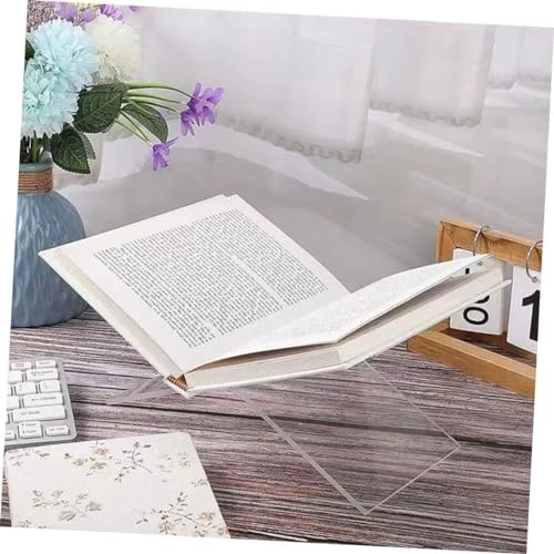 NAMOARLY Acrylic Book Stand for Kitchen and Reading
