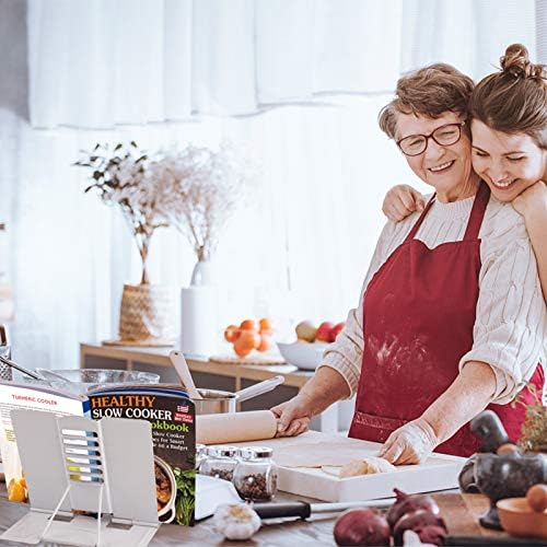 Blizzow Adjustable Metal Book Stand for Reading Durable and Foldable