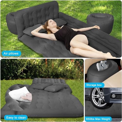 ISWEES Car Air Mattress with Electric Pump and Storage