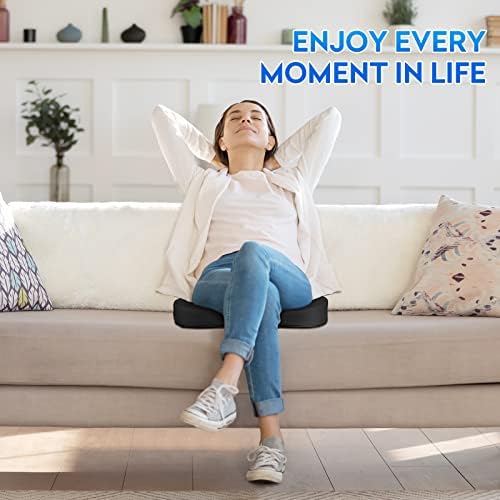 CushZone Ergonomic Memory Foam Seat Cushion - Black
