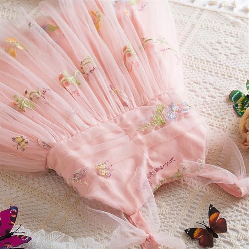 Beessbest Toddler Flower Girl Dress with Tulle Embroidery 1