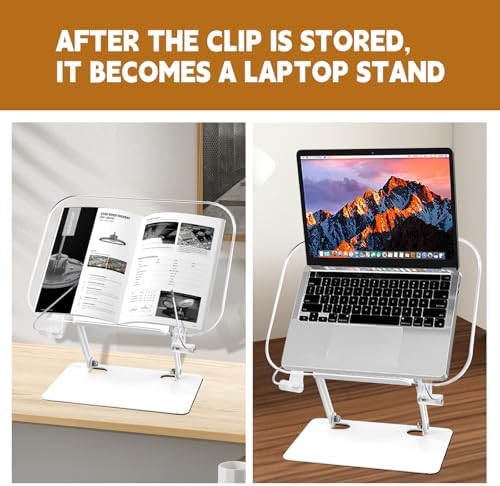 VECOFO Acrylic Book Stand - Reading Cookbook Holder