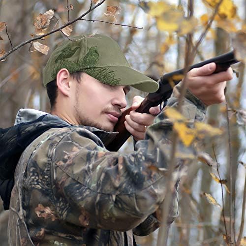 Mens Camo Fishing Hat Adjustable 3D Embroidered