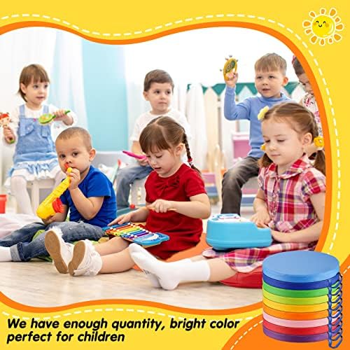 Marsui 18 Pcs Rainbow Round Floor Cushions