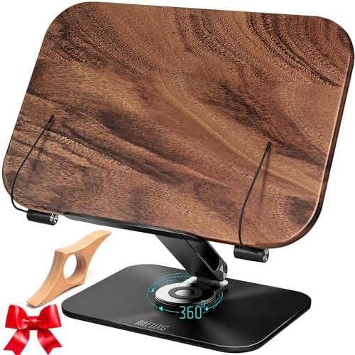 MEUXG Adjustable Book Stand with 360 Rotate