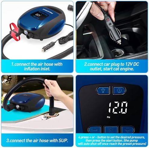 Polotrag SUP Electric Pump 20 PSI with Auto-Off