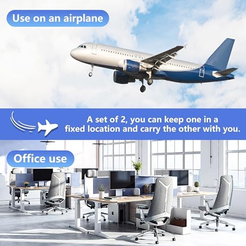 2-Pack Airplane Footrest Hammock - Travel Comfort Solution