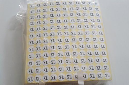 XL Adhesive Sticker Clothes Label 132 Per Sheet 100712-NF