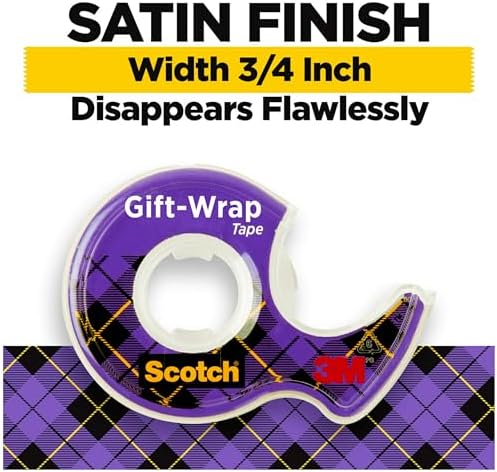 Scotch Gift Wrap Tape 3 Rolls with Dispensers 1