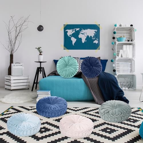 Yerliker 6 Pcs Velvet Floor Pillows for Home Office Classroom 1