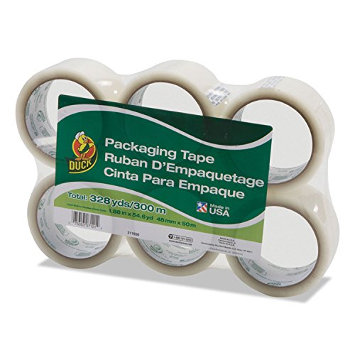 Duck Brand Standard Packing Tape Refill 6 Rolls